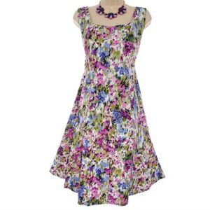 Scoop Neck Sleeveless Floral Dress (Jones Studio)